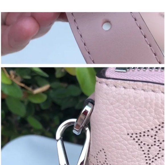 Louis  Vuitton Haumea Mahina Magnolia Pink Leather Bag M55030 RARE - Picture 4 of 8